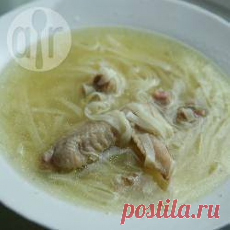 Рецепт: Лапша на курином бульоне - все рецепты России