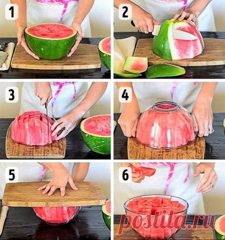Как правильно и легко нарезать арбуз