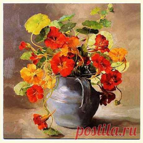 Прекрасные цветы в букетах Энн Коттерилл ( Anne Cotterill 1933-2010)