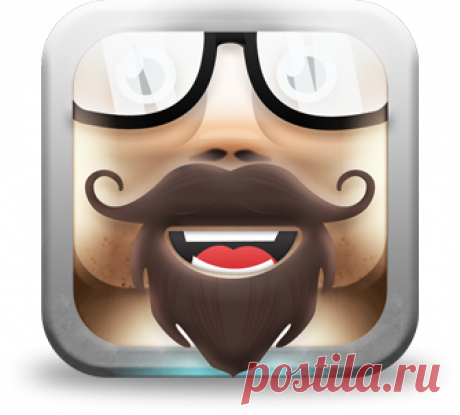 Beard & mustache icon on Behance