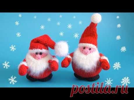 Вязаная крючком ёлочная игрушка Дед Мороз | Crochet Santa Tutorial - YouTube