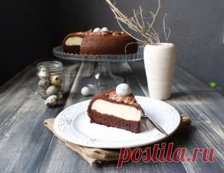 Bon Appétit | Шоколадный пирог с творожной начинкой в мультиварке.