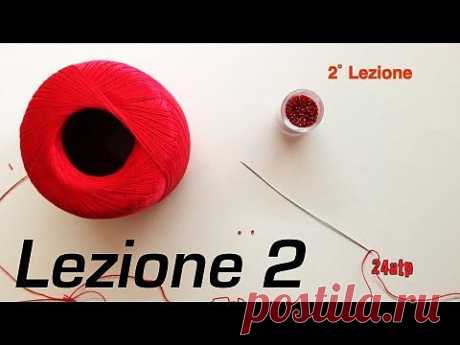 Chiacchierino Ad Ago - 2˚ Lezione Tutorial Inserimento Perline Chiusura Come Fare Tatting Bijoux DIY - YouTube