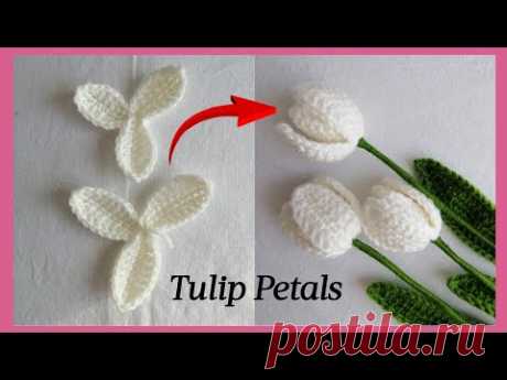 Crochet Mini Tulip Petals