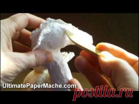 Paper Mache Dragon - Adding the Paper Mache Clay