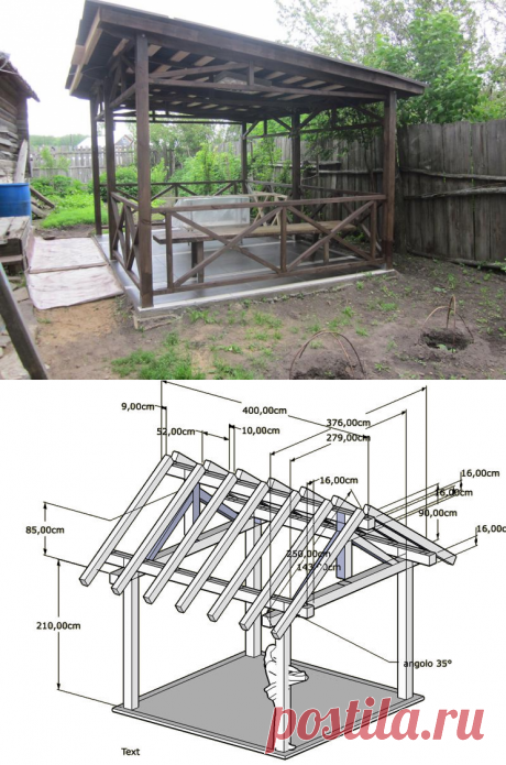 Садовая беседка своими руками