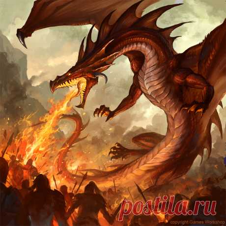 Fire Breathing Dragon by sandara on DeviantArt