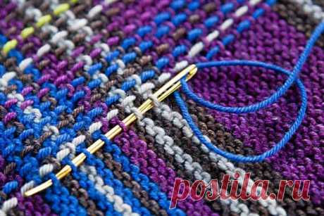 Узоры для вязания спицами с вышивкой