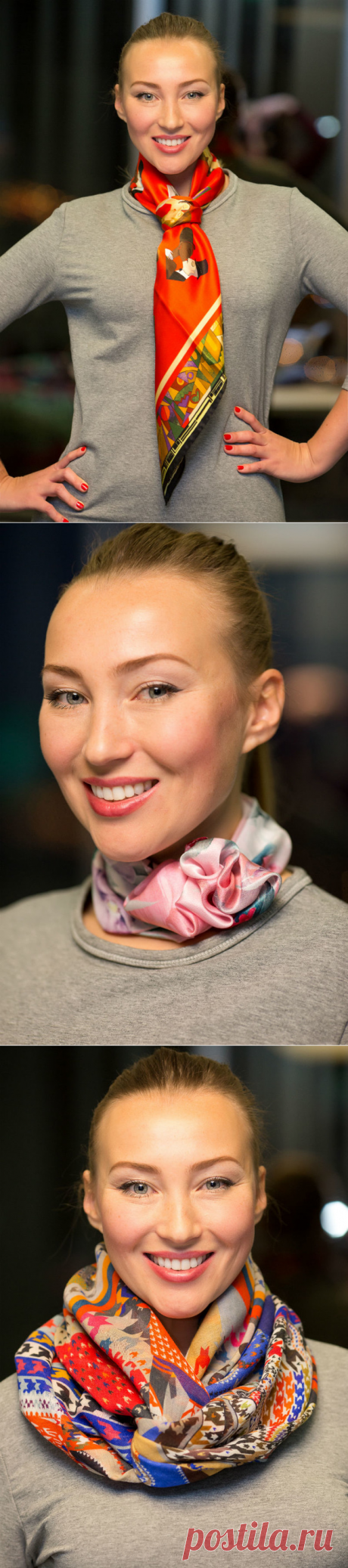 10 способов красиво завязать платок - Леди Mail.Ru