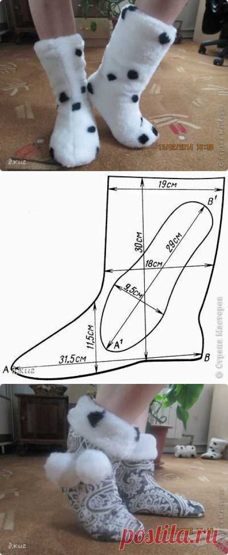 ДОМАШНИЕ ТАПОЧКИ - САПОЖКИ | Страна Мастеров