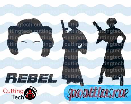 Princess Leia Organa rebel SVG DXF Leia shapes Leia decal