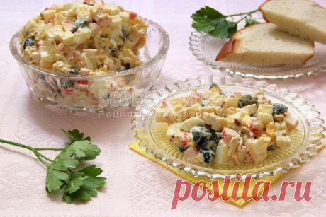 Рецепт крабового салата с маслинами, сельдереем и колбасным сыром - пошаговые фото | Все Блюда