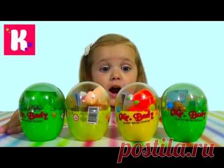 Заводные животные в яйцах сюрприз игрушки распаковка animals toys plastic surprise eggs