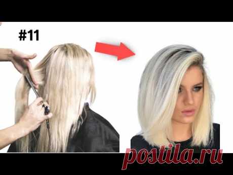 Rejuvenating Haircut Long BOB Step by Step at home | Haircuts 2021 |Square Haircut with elongation