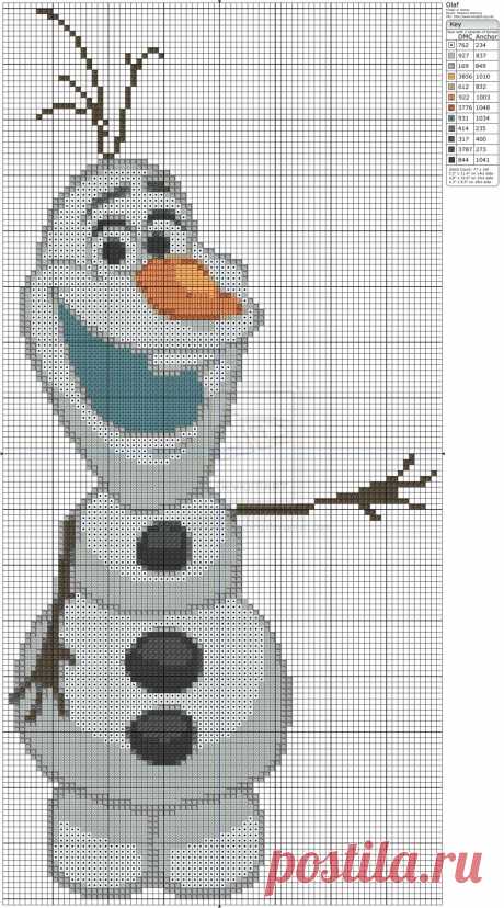 Frozen - Olaf by Makibird-Stitching on deviantART