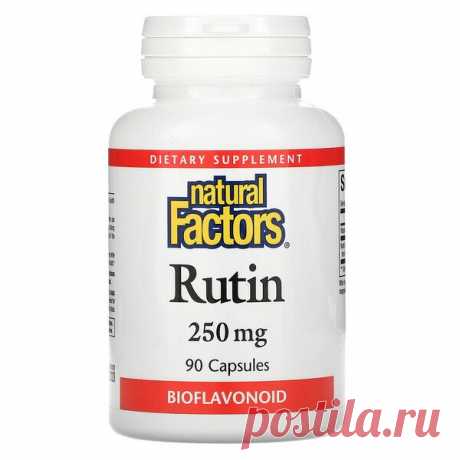 Natural Factors, рутин, 250 мг, 90 капсул - iHerb