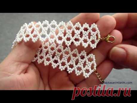 KOLAY ŞIK GENİŞ BONCUK BİLEKLİK YAPIMI / CHIC BEAD BRACELET MAKING