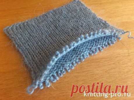 Полая (двойная) резинка - knitting-pro.ru - От азов к мастерству