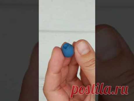 Как сделать чернички из полимерной глины/polymer clay blueberry #art #diy #polymerclay