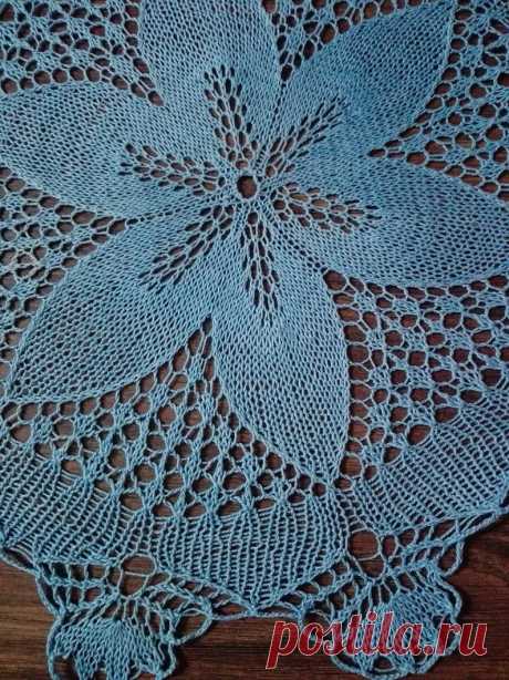 Crochet doily blue doily lace doily lace doilies round | Etsy