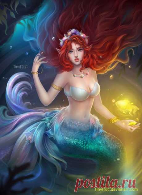 The Litte Mermaid Disney Princess Ariel by TinyTruc on Deviantart