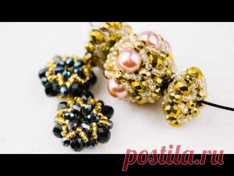 USED MATERIALS: 1. Rondelle 3 x 4mm, 4 x 6 mm. 2. Czech beads nr. 10