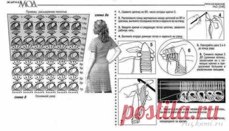 Платья вязаные крючком » Сайт &quot;Ручками&quot; - делаем вещи своими руками