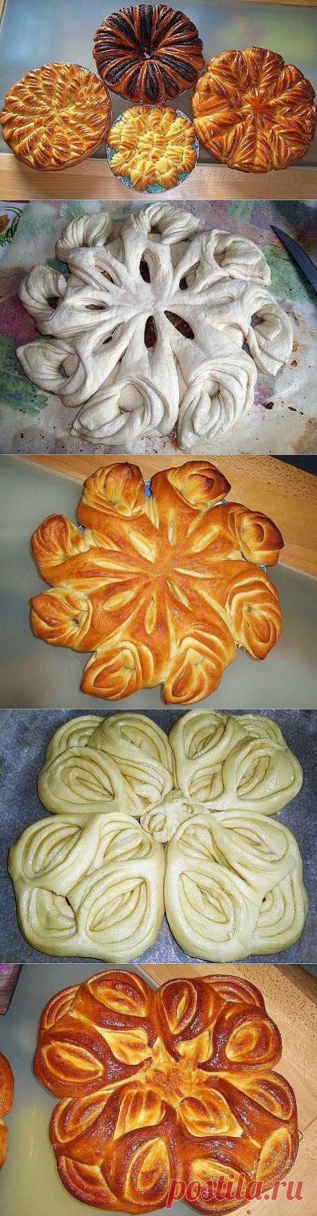 Творческий подход к оформлению пирогов.
