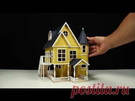 How to build a POPSICLE STICK HOUSE!!