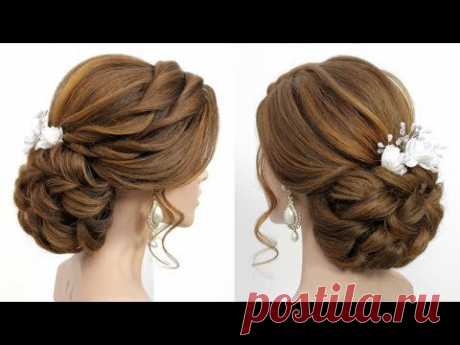 Bridal Updo Tutorial.  Wedding Prom Hairstyles For Long Hair