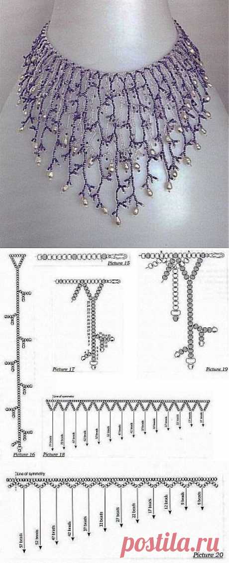 Жемчужный блеск / Колье, бусы, ожерелья / Biserok.org
