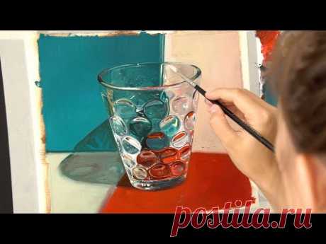 Как рисовать реалистично стекло ? Тестируем масляные краски от Jackson's art