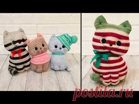 Котята из носков - Sock kittens DIY