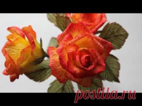 Розы из гофрированной бумаги - запись пользователя Anna Makes Flowers (Анна) в сообществе Работа с бумагой в категории Другие поделки из бумаги и картона