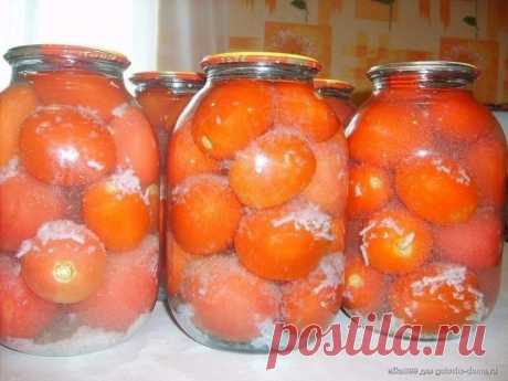 Консервированные помидоры «под снегом» | Вкусные рецепты