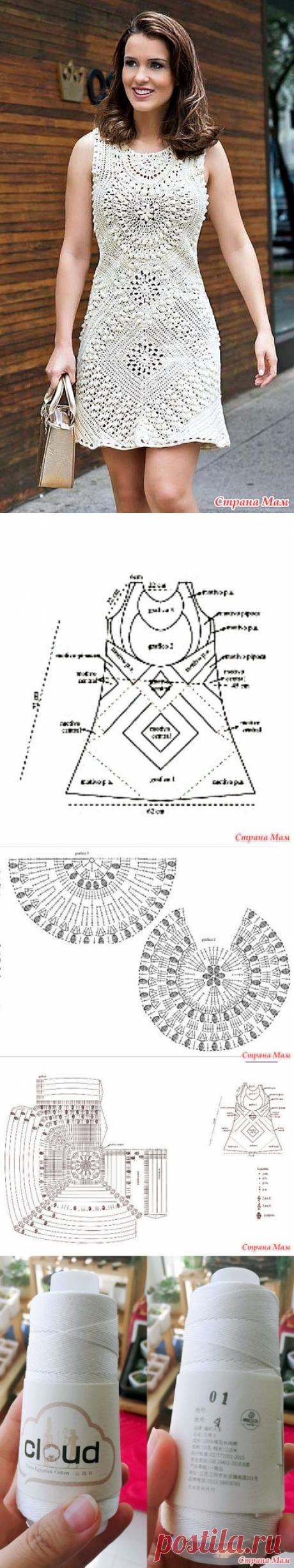 . Платье Camila. - Все в ажуре... (вязание крючком) - Страна Мам