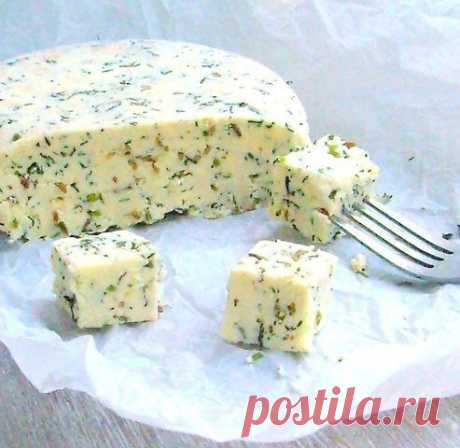 Как приготовить домашний сыр с зеленью и тмином - рецепт, ингредиенты и фотографии