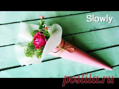 ABC TV | How To Make Rose Paper Flower Bouquet With Shape Punch (Slowly) - Craft Tutorial