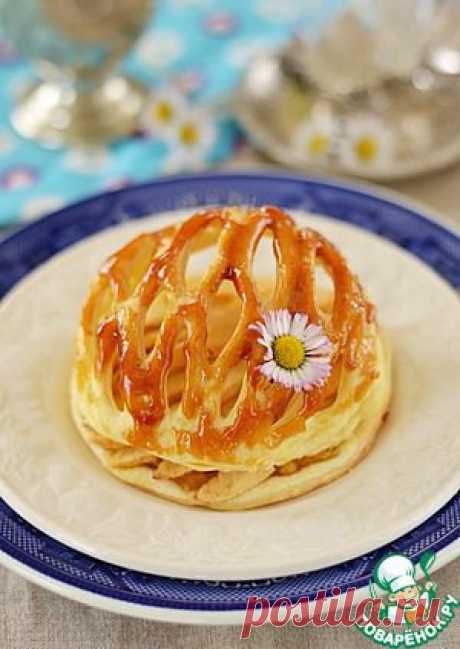 Яблочные тарталетки в ажурном куполе - кулинарный рецепт