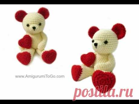 Amigurumi Valentine Teddy Bear Part One