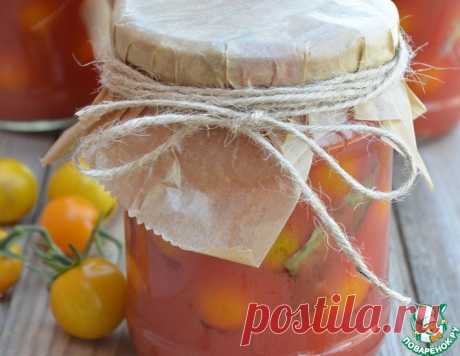 Острые помидоры черри в томатном соке – кулинарный рецепт(***)