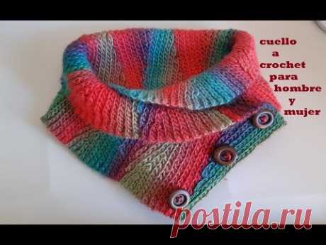 Cuello a crochet - paso a paso - tutorial a ganchillo