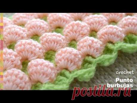 Punto burbujas en 3D y reversible tejido a crochet - Tejiendo Perú