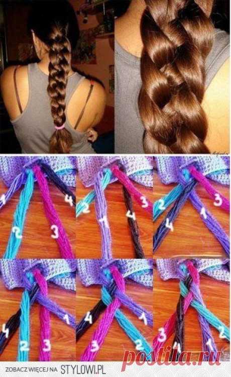 DIY Gorgeous Braid Hairstyle Do It Yourself Fashion Tip… na Stylowi.pl