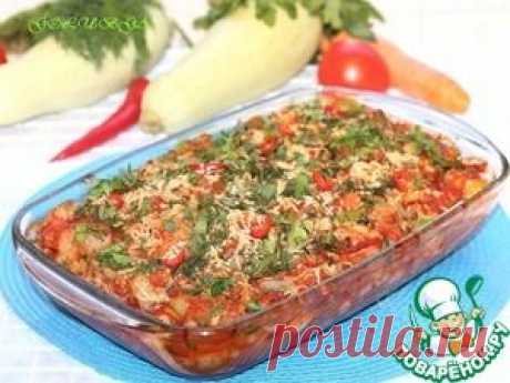 Цветная капуста с курицей в томатно-овощном соусе - кулинарный рецепт