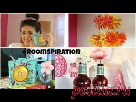 DIY Room Decorations using water bottles &amp; soda cans! - YouTube