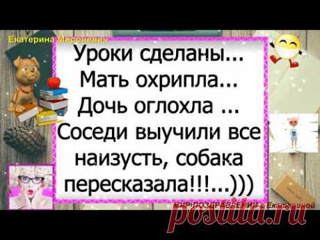 Уроки сделаны...Мать охрипла...АНЕКДОТЫ Сборник Смешных Анекдотов Веселый СМЕХ ЮМОР ПОЗИТИВ Выпуск 5