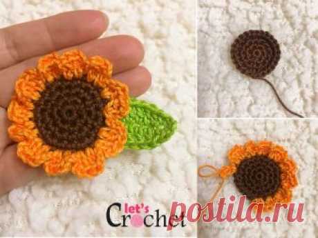 This Mini Sunflower Crochet Free Pattern is a great applique items like dolls and small decorations. Make one now with the free pattern provided below.