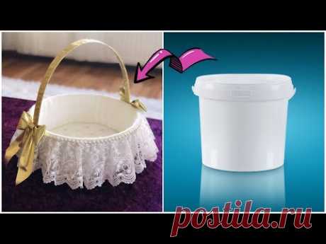 BEBEK ŞEKERİ SEPETİ YAPIMI - GERİ DÖNÜŞÜM // MAKING BABY SHOWER BASKET