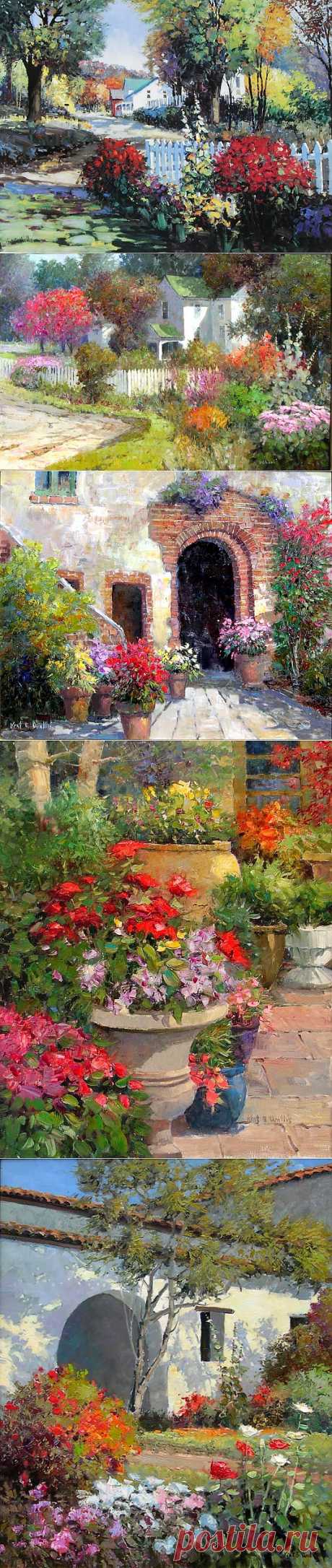 Художник-импрессионист Kent R. Wallis.